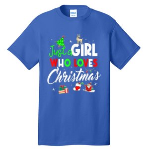 Just A Who Loves Christmas Meaningful Gift Tall T-Shirt