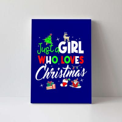 Just A Who Loves Christmas Meaningful Gift Canvas