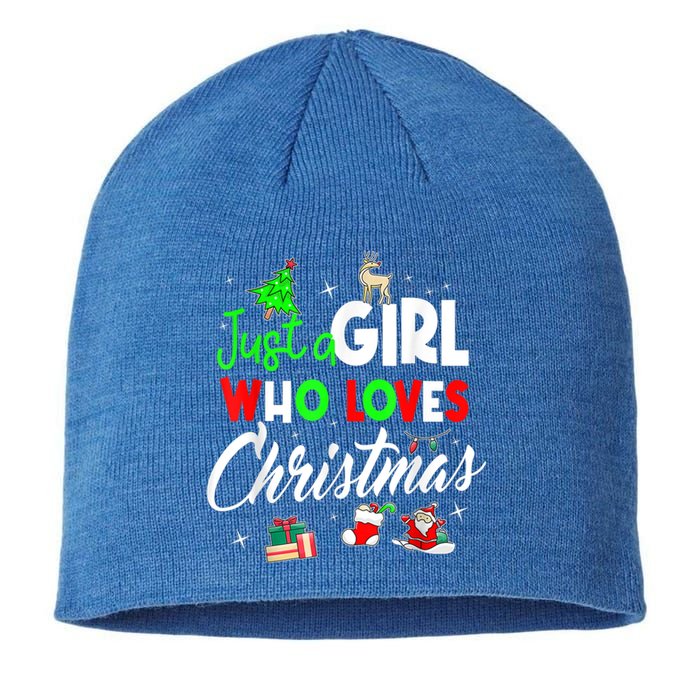 Just A Who Loves Christmas Meaningful Gift Sustainable Beanie