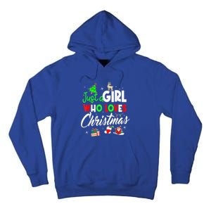 Just A Who Loves Christmas Meaningful Gift Tall Hoodie