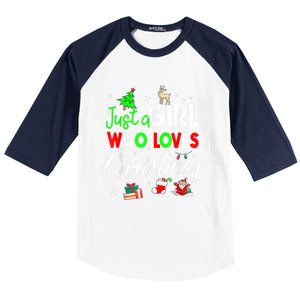 Just A Who Loves Christmas Meaningful Gift Baseball Sleeve Shirt