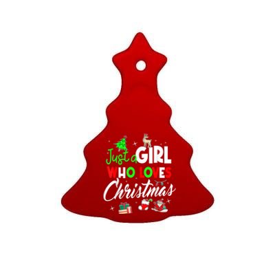 Just A Who Loves Christmas Meaningful Gift Ceramic Tree Ornament