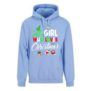 Just A Who Loves Christmas Meaningful Gift Unisex Surf Hoodie