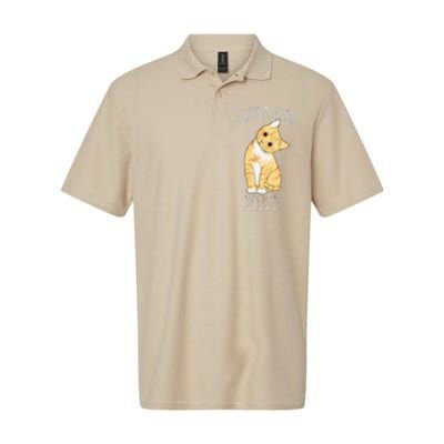 Just A Who Loves Cats Gift For Cat Lover Softstyle Adult Sport Polo