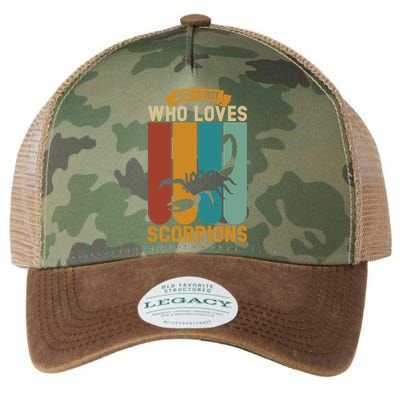 Just A Who Loves Scorpions Great Gift Legacy Tie Dye Trucker Hat