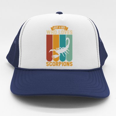 Just A Who Loves Scorpions Great Gift Trucker Hat