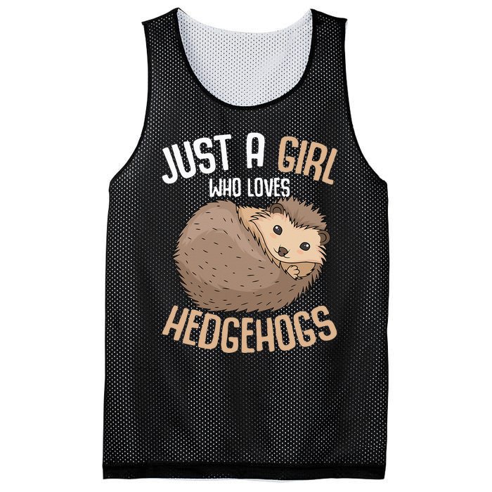 Just A Who Loves Hedgehogs Mesh Reversible Basketball Jersey Tank