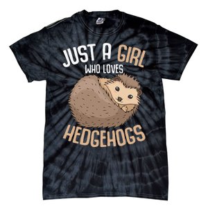 Just A Who Loves Hedgehogs Tie-Dye T-Shirt