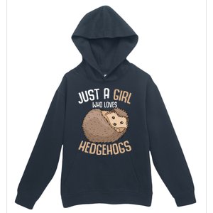 Just A Who Loves Hedgehogs Urban Pullover Hoodie