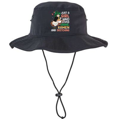 Just A  Who Loves Anime Ra And Sketching Japan Anime Legacy Cool Fit Booney Bucket Hat