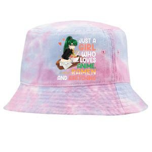 Just A  Who Loves Anime Ra And Sketching Japan Anime Tie-Dyed Bucket Hat