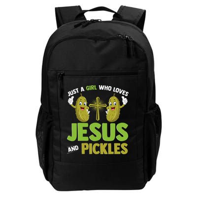 Just A Who Loves Jesus And Pickles Christian Pickles Backpack