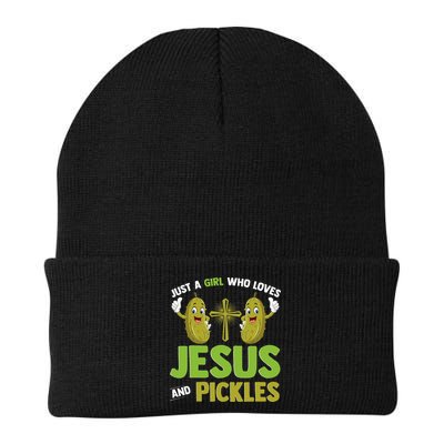 Just A Who Loves Jesus And Pickles Christian Pickles Beanie