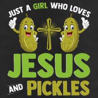 Just A Who Loves Jesus And Pickles Christian Pickles Hat