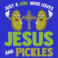 Just A Who Loves Jesus And Pickles Christian Pickles Magnet