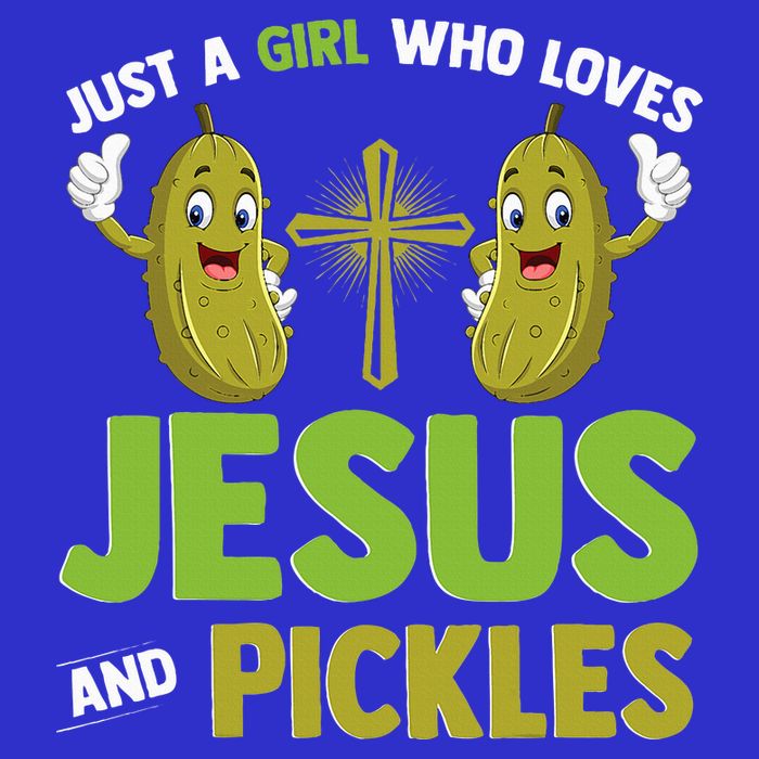 Just A Who Loves Jesus And Pickles Christian Pickles Magnet