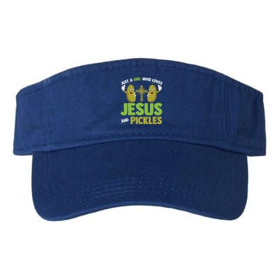 Just A Who Loves Jesus And Pickles Christian Pickles Visor