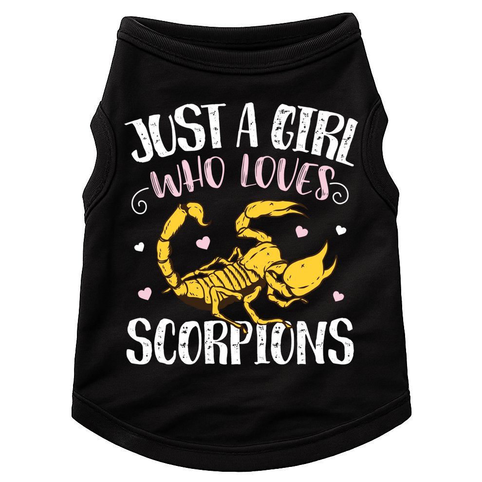 Just A Who Loves Scorpions – Funny Scorpion Cute Gift Doggie Tank
