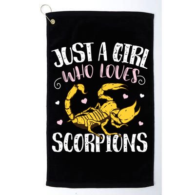 Just A Who Loves Scorpions – Funny Scorpion Cute Gift Golf Towel