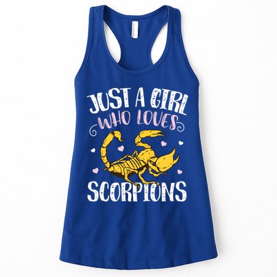 Just A Who Loves Scorpions – Funny Scorpion Cute Gift Womens Tank Top
