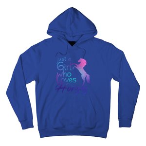 Just A Who Loves Horses Cute Horse Cute Gift Hoodie