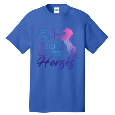 Just A Who Loves Horses Cute Horse Cute Gift Tall T-Shirt