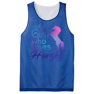 Just A Who Loves Horses Cute Horse Cute Gift Mesh Reversible Basketball Jersey Tank