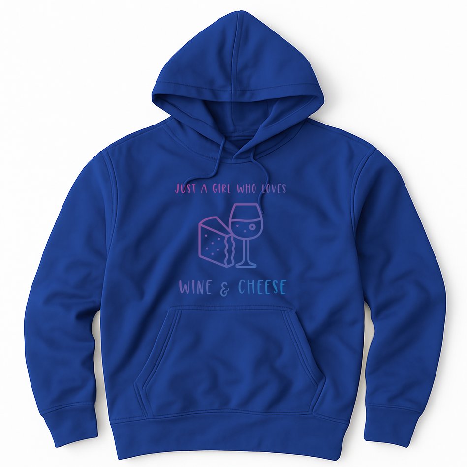 Just A Who Loves Wine And Cheese Charcuterie Foodie Cute Gift Hoodie