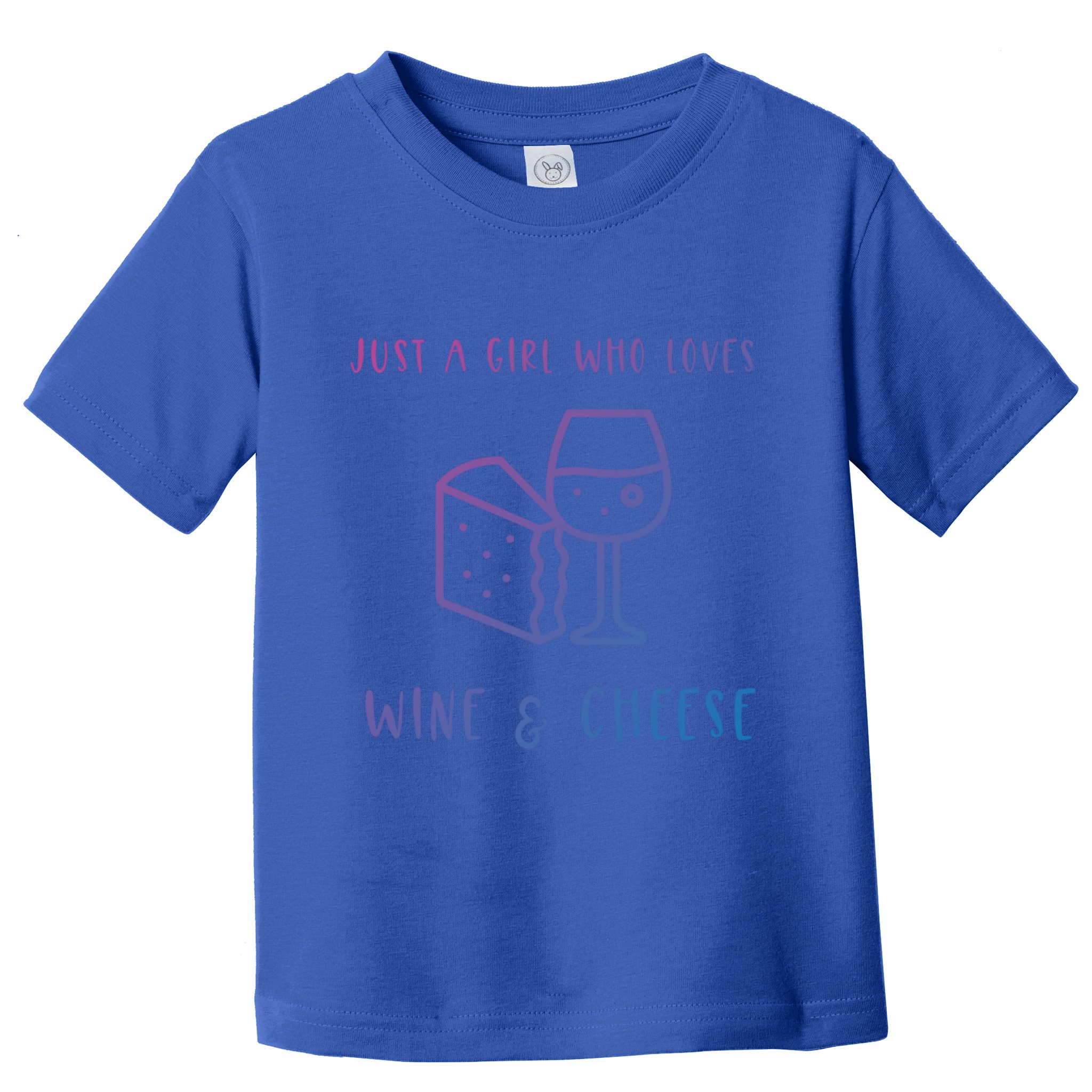 Just A Who Loves Wine And Cheese Charcuterie Foodie Cute Gift Toddler T-Shirt