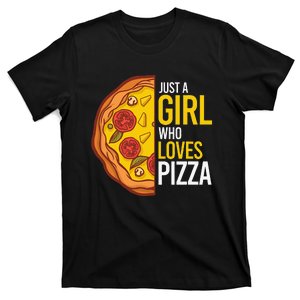 Just A  Who Loves Pizza Lover Funny Pizza foodie T-Shirt