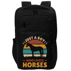 Just A Who Loves Horses Horse Stuff Horse Lover Impact Tech Backpack