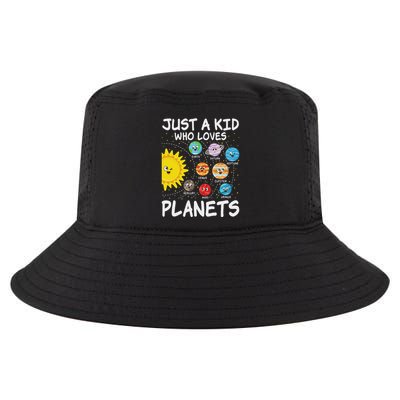 Just A Who Loves Planets Space Solar System Boy Girl Cool Comfort Performance Bucket Hat
