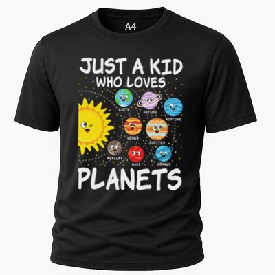 Just A Who Loves Planets Space Solar System Boy Girl Performance Shirt