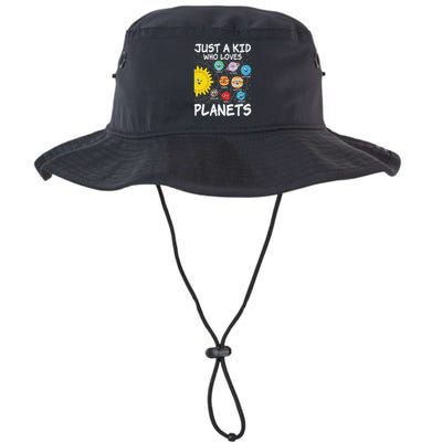 Just A Who Loves Planets Space Solar System Boy Girl Bucket Hat