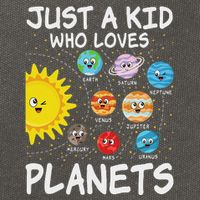 Just A Who Loves Planets Space Solar System Boy Girl Cotton Canvas Backpack