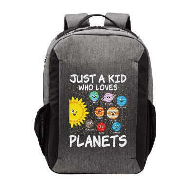 Just A Who Loves Planets Space Solar System Boy Girl Vector Backpack