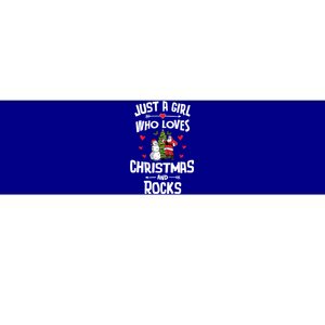 Just A Who Loves Christmas And Rocks Gift Bumper Sticker