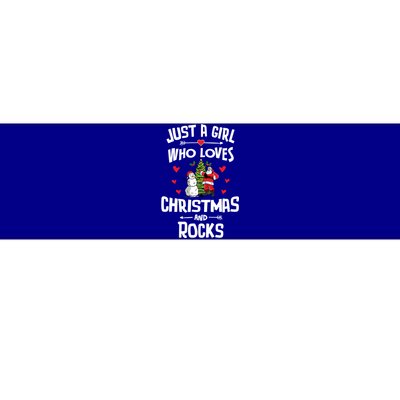 Just A Who Loves Christmas And Rocks Gift Bumper Sticker