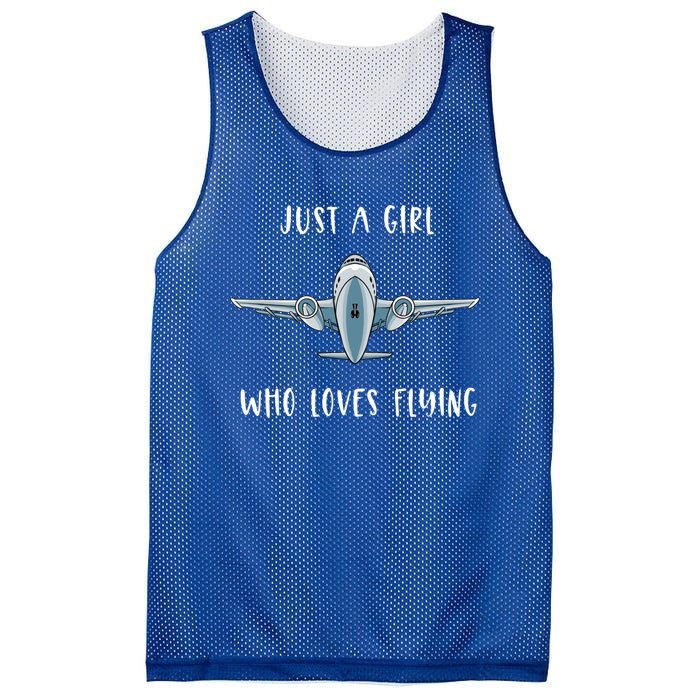 Just A Who Love Flying Female Pilot Aviation Airplane Meaningful Gift Mesh Reversible Basketball Jersey Tank