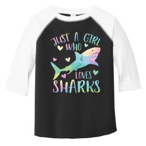 Just A Who Loves Sharks Cute Shark Lover Themed Toddler Fine Jersey T-Shirt