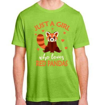 Just A Who Loves Red Pandas Red Panda Gift Adult ChromaSoft Performance T-Shirt