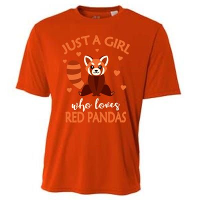 Just A Who Loves Red Pandas Red Panda Gift Cooling Performance Crew T-Shirt