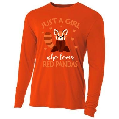 Just A Who Loves Red Pandas Red Panda Gift Cooling Performance Long Sleeve Crew