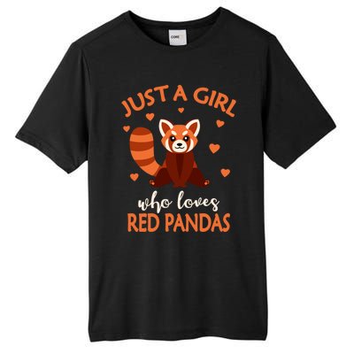 Just A Who Loves Red Pandas Red Panda Gift Tall Fusion ChromaSoft Performance T-Shirt