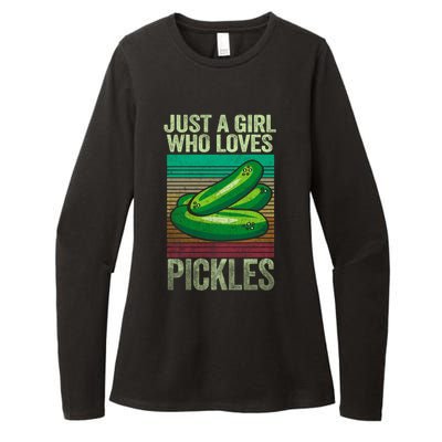 Just A Who Loves Pickles Pickle Cool Gift Womens CVC Long Sleeve Shirt