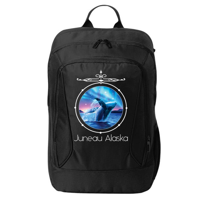 Juneau Alaska Whale Watching Aurora Borealis Souvenir Gift City Backpack