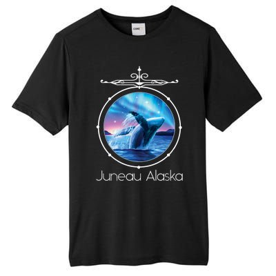 Juneau Alaska Whale Watching Aurora Borealis Souvenir Gift Tall Fusion ChromaSoft Performance T-Shirt