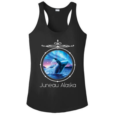 Juneau Alaska Whale Watching Aurora Borealis Souvenir Gift Ladies PosiCharge Competitor Racerback Tank