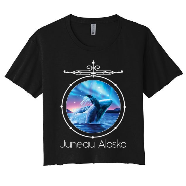Juneau Alaska Whale Watching Aurora Borealis Souvenir Gift Crop Top
