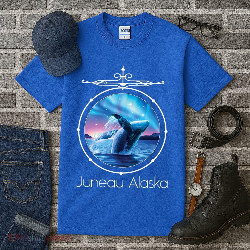 Juneau Alaska Whale Watching Aurora Borealis Souvenir Gift Tall T-Shirt